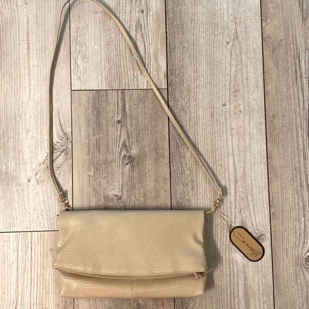 NWT Vintage Exclusive for Bueno California Tan Leather Purse